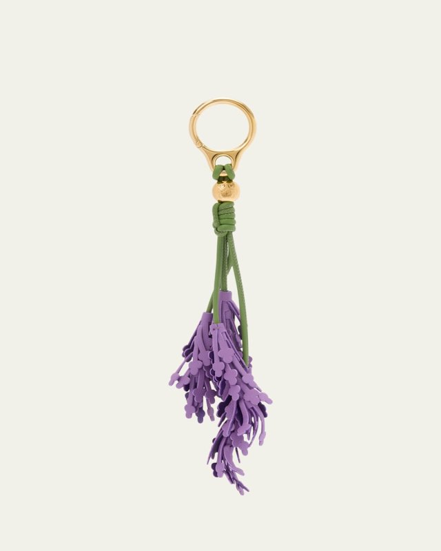 Lavender Bag Charm in Calf Leather